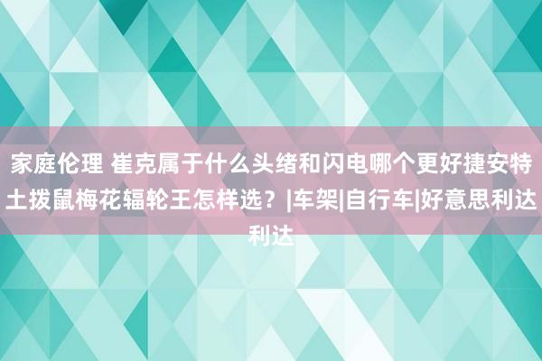 家庭伦理 崔克属于什么头绪和闪电哪个更好捷安特土拨鼠梅花辐轮王怎样选？|车架|自行车|好意思利达